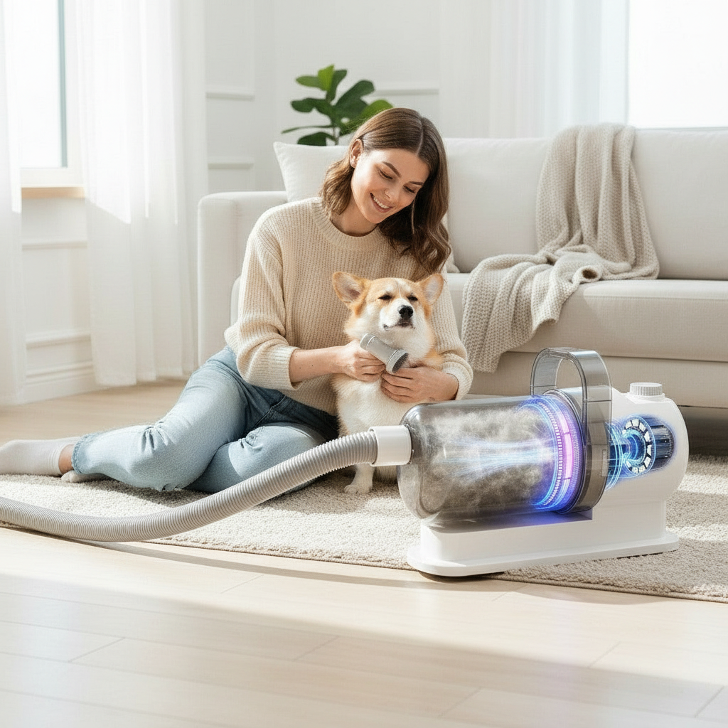 Pet Grooming Suction & Trimmer Machine