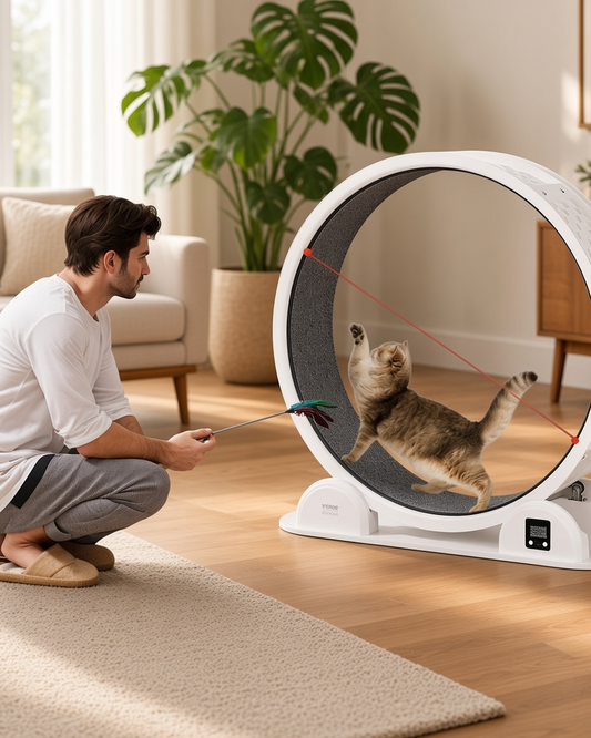 Cat Exercise Wheel with Pedometer