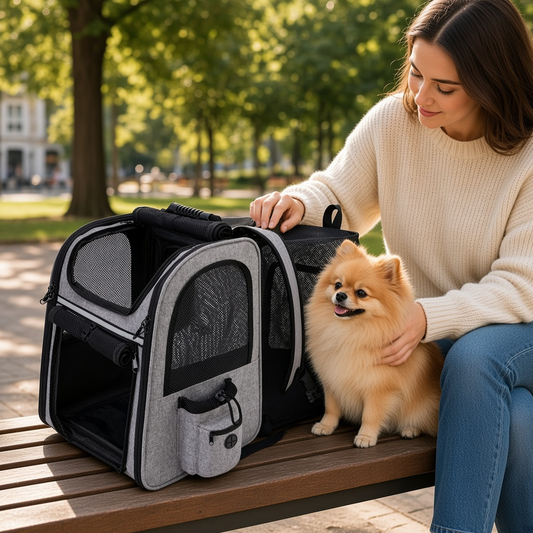 Portable Expandable Cat and Dog Backpack Carrier
