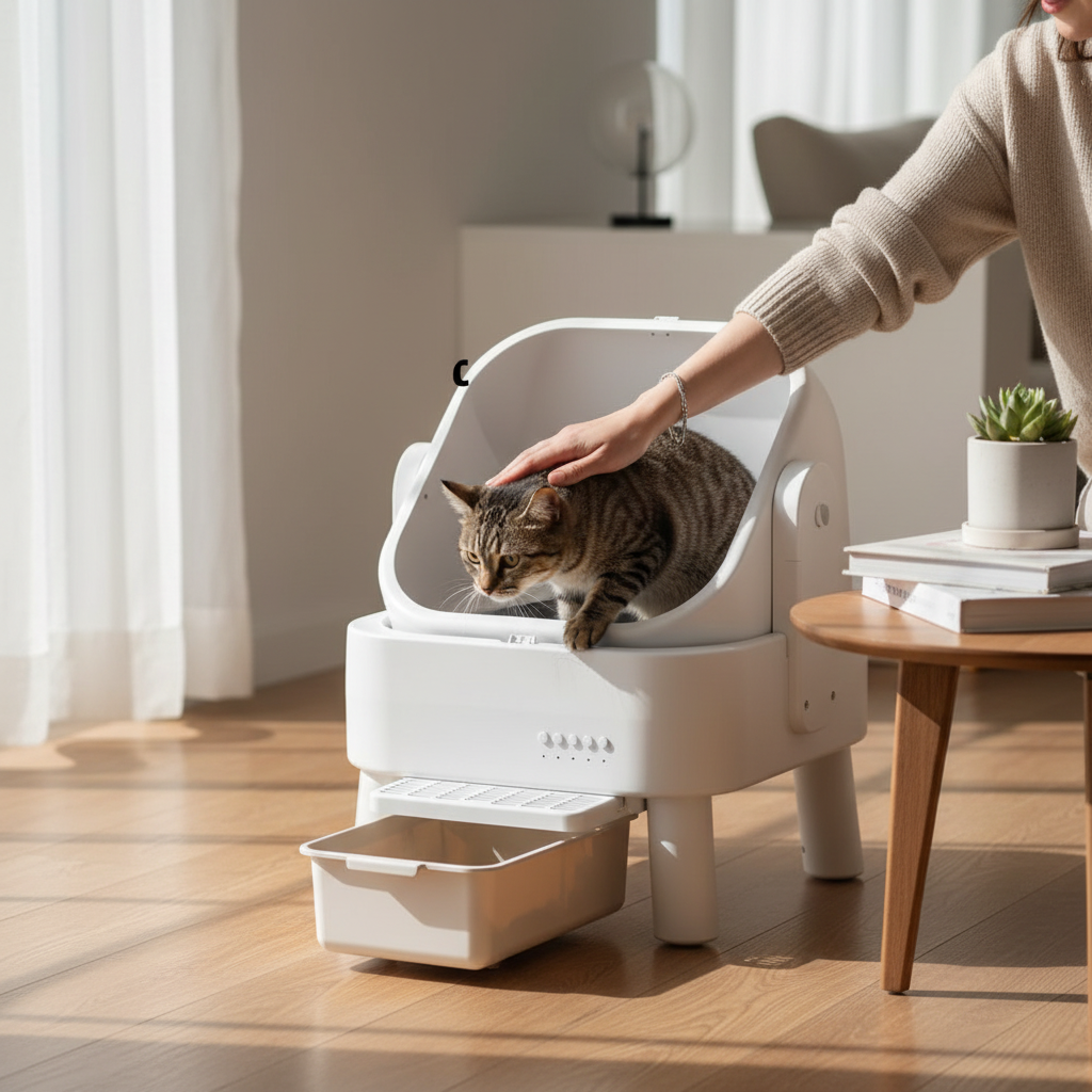 Automatic Oversized Cat Litter Box