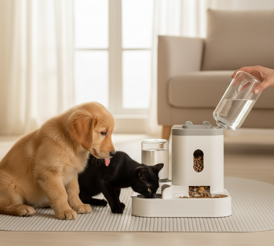 Automatic Pet Feeder Dog Basin Cat Bowl Supplies Water Dispenser