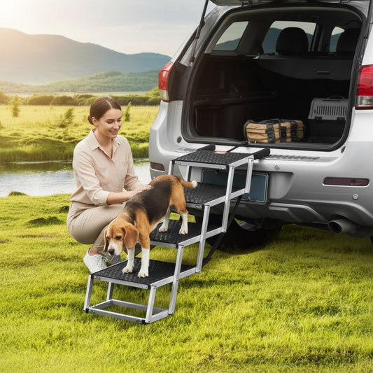 Foldable Aluminum Dog Car Stairs