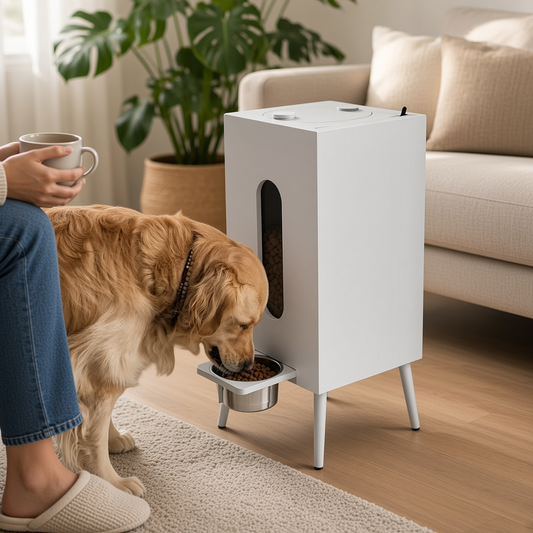 Wooden Large Capacity Pet Feeder