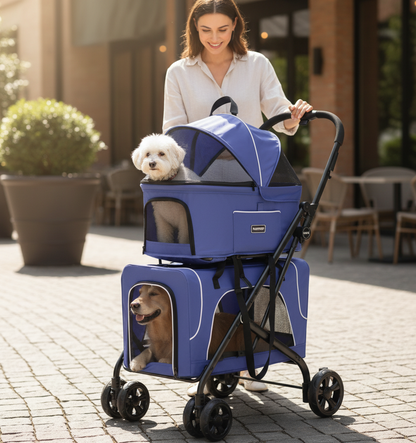 Small Dog Lightweight Folding Cat Dog Trolley