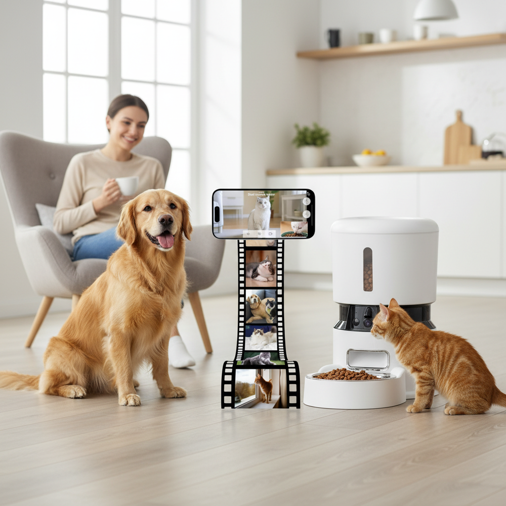 4L Smart Pet Feeder with 1080P HD Camera and App Control
