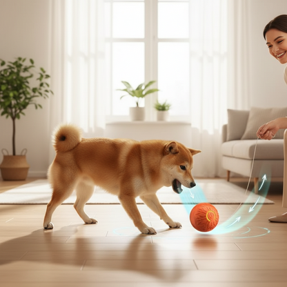 Pets Electric Jumping Ball Automatic Dog-teasing Luminous Pet Products Pets Dogs Training Products Ball Toys For Dogs Resistance