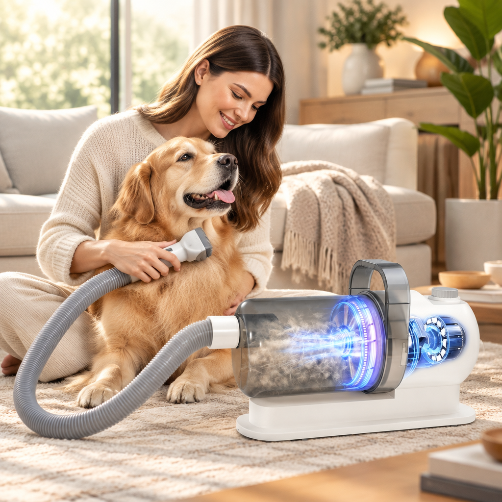 Pet Grooming Suction & Trimmer Machine