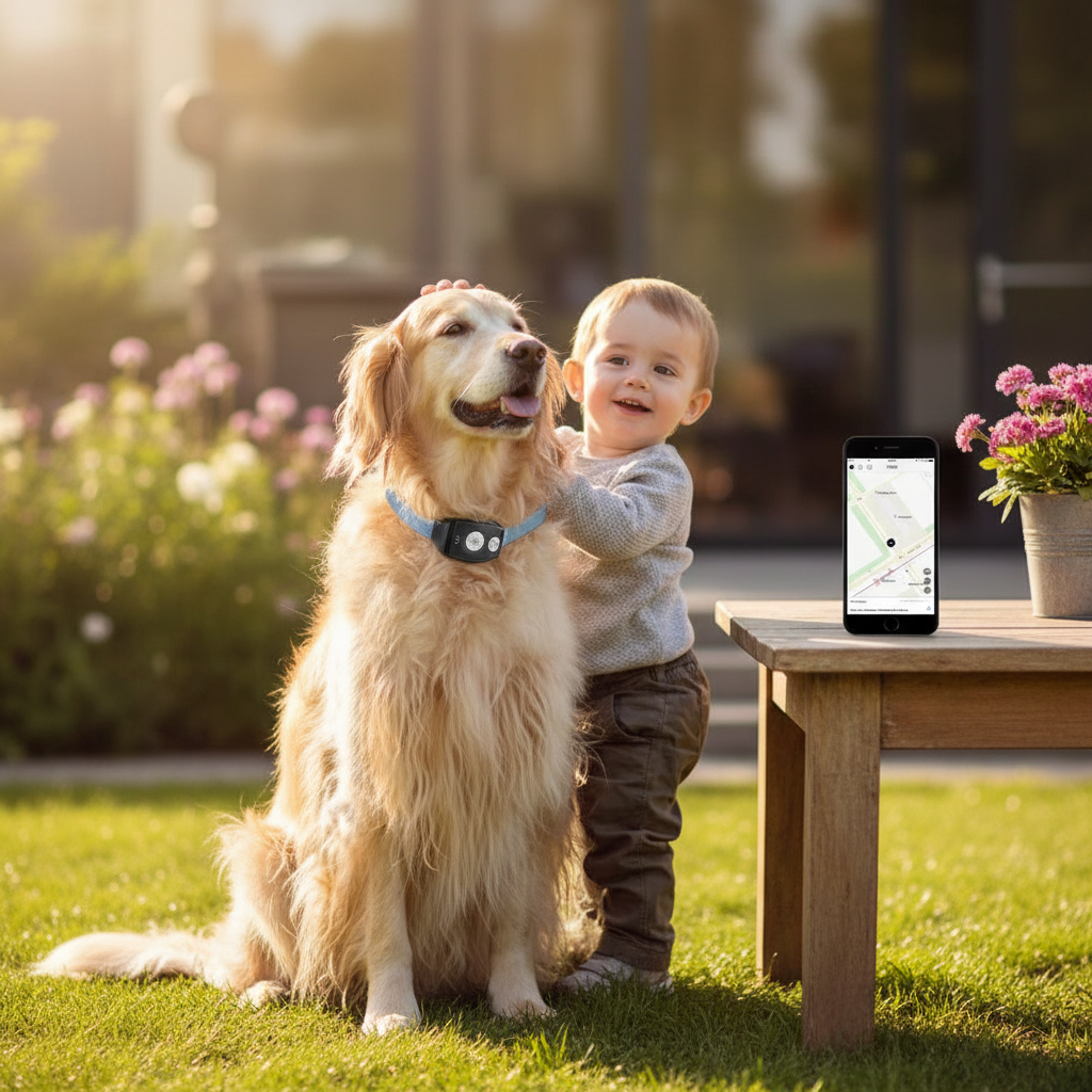 Pet Collar with GPS Tracker and Locator