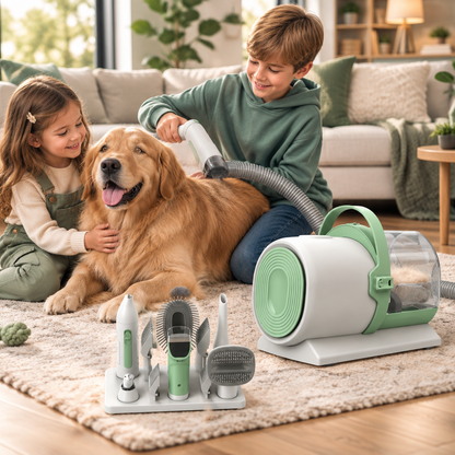 Pet Hair Remover Vacuum Grooming Machine