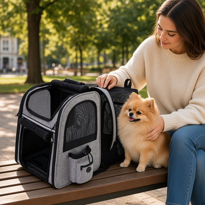 Portable Expandable Cat and Dog Backpack Carrier