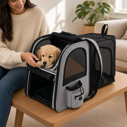 Portable Expandable Cat and Dog Backpack Carrier