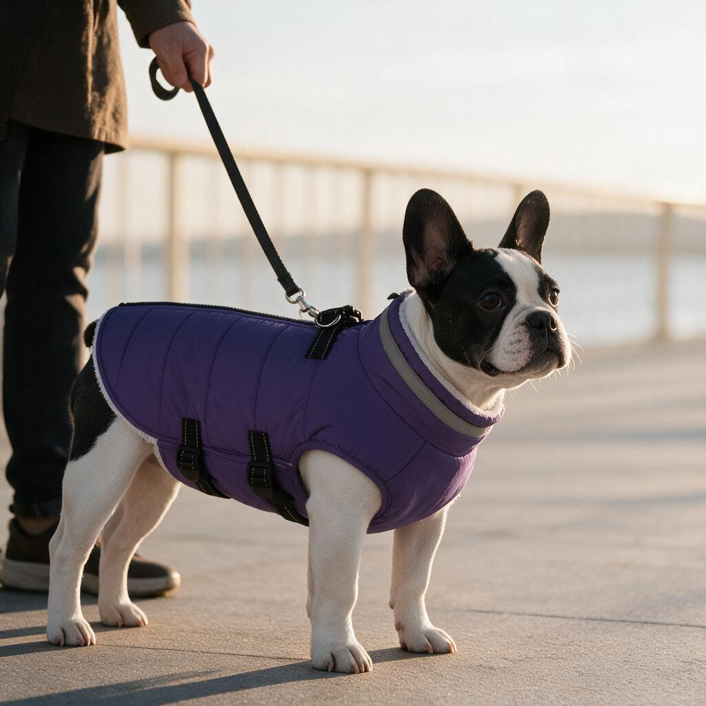 Dog Coat with Harness Built in Waterproof Dog Jacket with Back Zipper Reflective Dog Winter Coat for Cold Weather Windproof Dog Winter Jacket for Small Medium Large Dogs