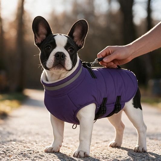 Dog Coat with Harness Built in Waterproof Dog Jacket with Back Zipper Reflective Dog Winter Coat for Cold Weather Windproof Dog Winter Jacket for Small Medium Large Dogs