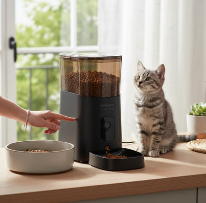 ROJECO Smart Automatic Cat Feeder with WiFi Control