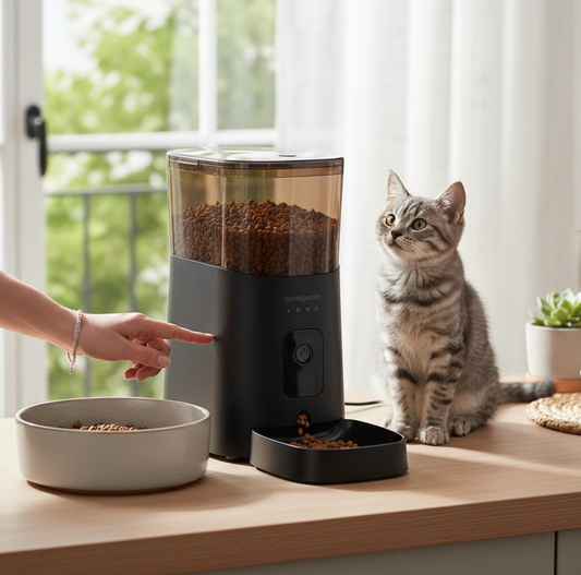 ROJECO Smart Automatic Cat Feeder with WiFi Control
