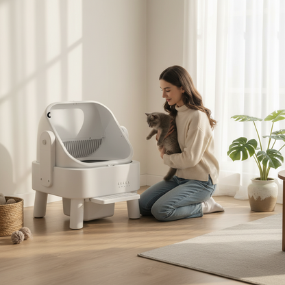 Automatic Oversized Cat Litter Box