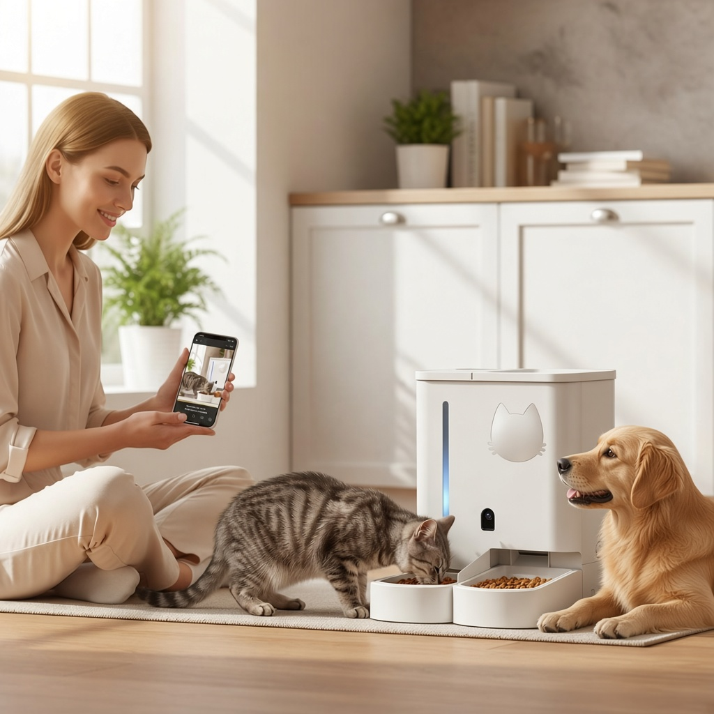 Smart Pet Food Dispenser with Remote Control