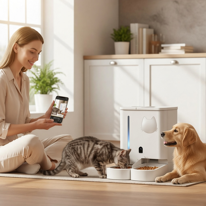 Smart Pet Food Dispenser with Remote Control