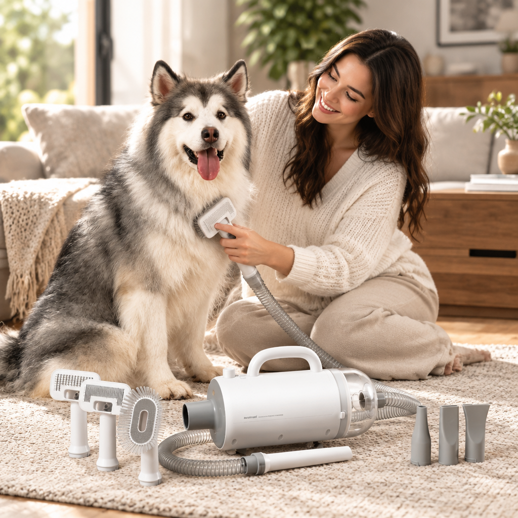 Mute Pet Dryer with Blowing & Suction