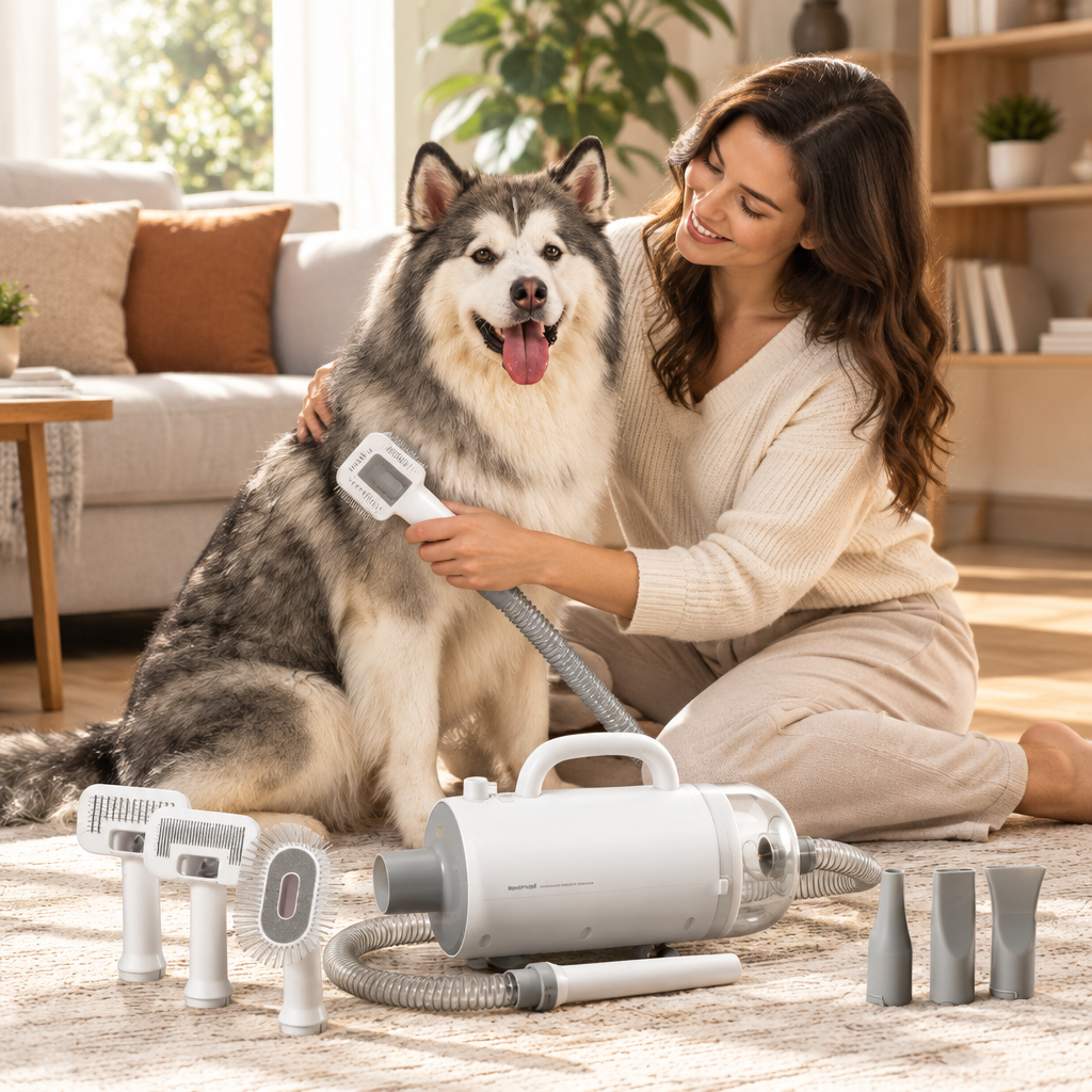 Mute Pet Dryer with Blowing & Suction