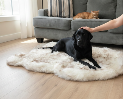 Faux Fur Orthopedic Dog Bed for Support