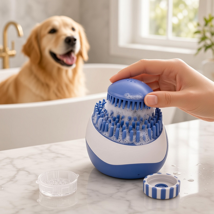 Silicone Bath Brush and Massage Comb for Pets