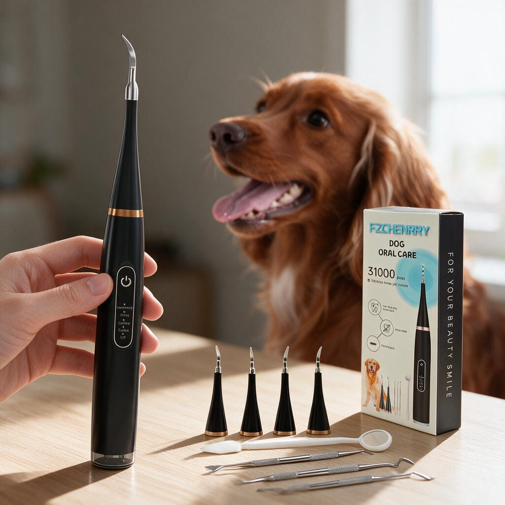 FZChenrry Dog Plaque Remover for Teeth Dog Teeth Cleaning Kit and 5 Modes Teeth Cleaner for Dogs and Cats