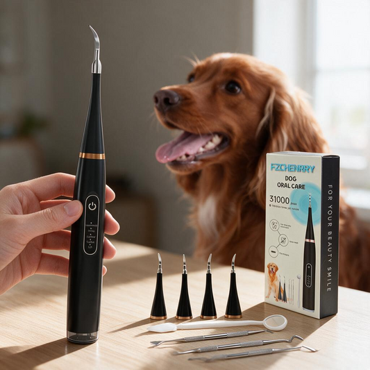 FZChenrry Dog Plaque Remover for Teeth Dog Teeth Cleaning Kit and 5 Modes Teeth Cleaner for Dogs and Cats