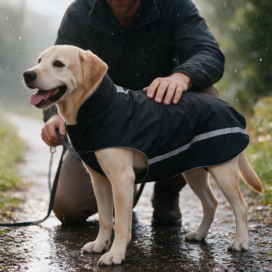 Dog Winter Jacket - Cozy Reflective Waterproof Dog Winter Coat Windproof Warm Winter Dog Jacket Comfortable Dog Apparel for Cold Weather Unique Stylish for Large Dogs Walking Hiking Travel Black 5XL