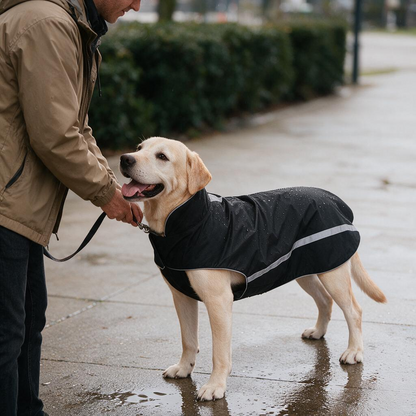 Dog Winter Jacket - Cozy Reflective Waterproof Dog Winter Coat Windproof Warm Winter Dog Jacket Comfortable Dog Apparel for Cold Weather Unique Stylish for Large Dogs Walking Hiking Travel Black 5XL