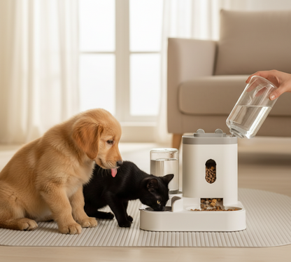 Automatic Pet Feeder Dog Basin Cat Bowl Supplies Water Dispenser