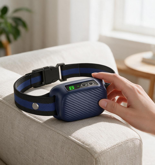 Dog Bark Collar Automatic Barking Collar with Beep VibrationRechargeable Anti Bark Collar with Adjustable 8 SensitivitySmart Bark Training Collars for Large Medium Dogs(Midnight)