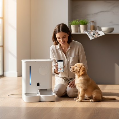 Smart Pet Food Dispenser with Remote Control