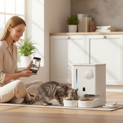 Smart Pet Food Dispenser with Remote Control
