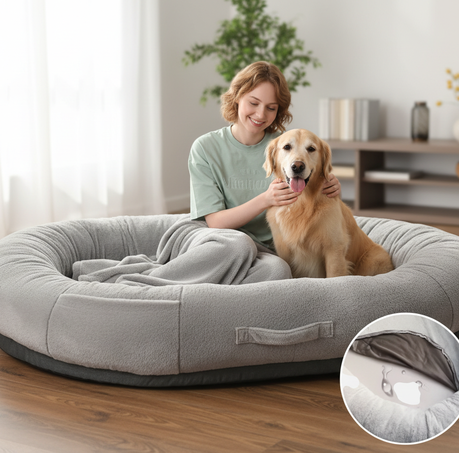 Dual Comfort Human-Pet Lounger